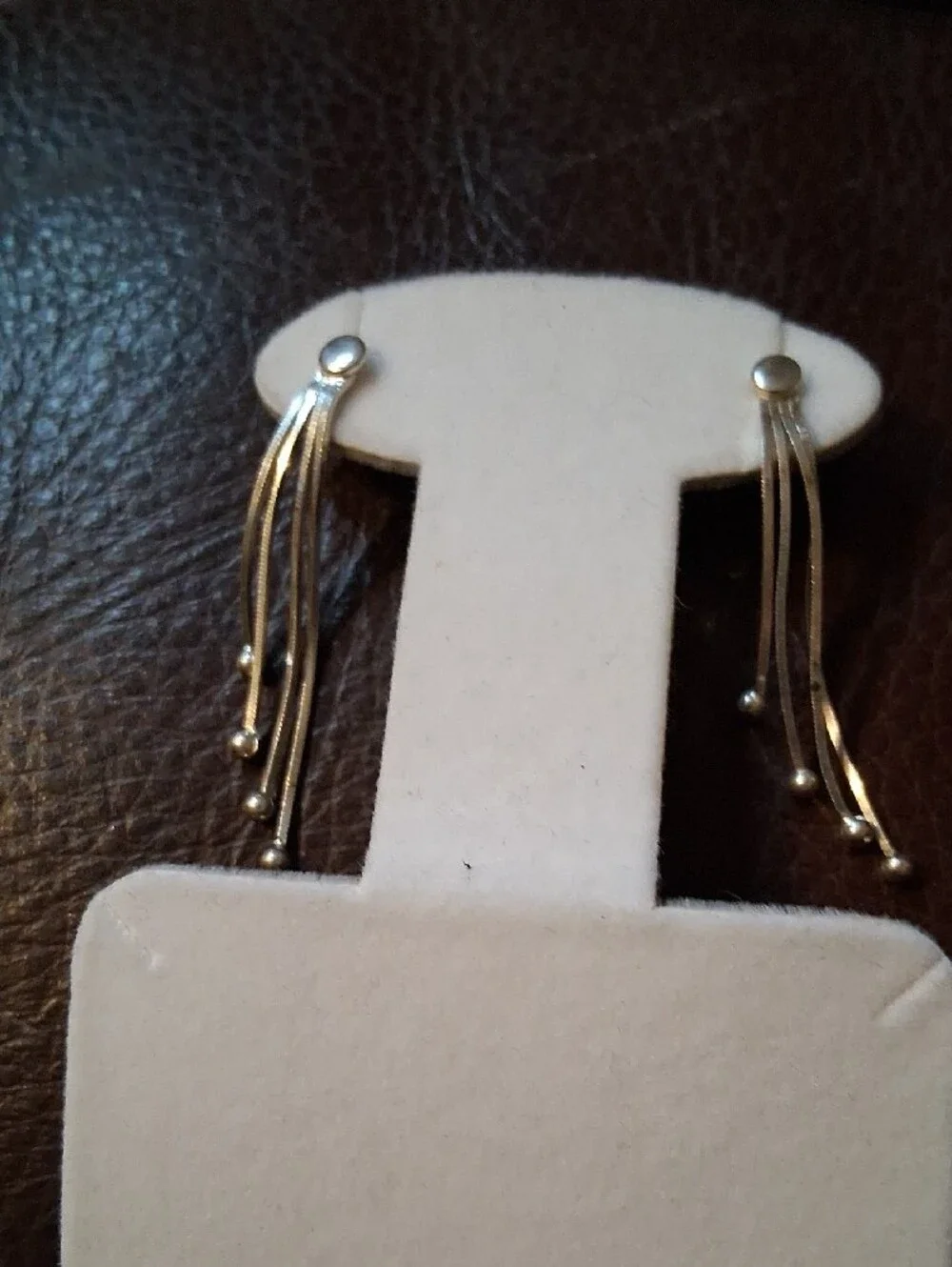 Sterling Silver Multi-Strip Drop Earrings - Silver